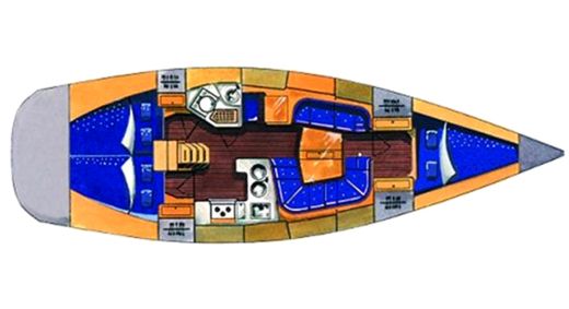 Sailboat Elan Elan 40 Performance boat plan