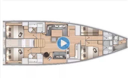 Sailboat Beneteau OCEANIS 60 - RE boat plan