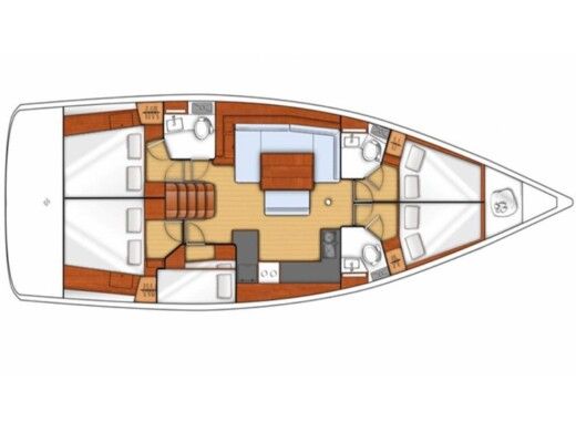 Sailboat Sunsail Oceanis 48 boat plan