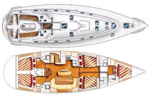 Sailboat Dufour Gib Sea 51 Boat design plan