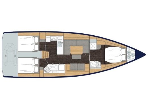 Sailboat Bavaria Bavaria C45 Style Plan du bateau