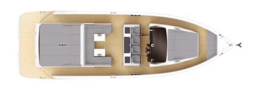 Motorboat De Antonio Yachts D42 open Boat layout