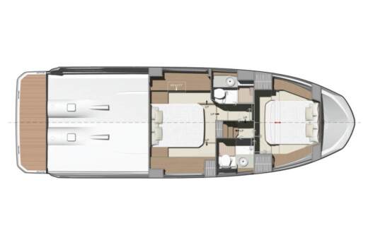 Motorboat Prestige Yachts Prestige 420S Plattegrond van de boot