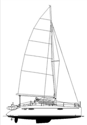 Catamaran Fountaine Pajot Lavezzi 4000 Plan du bateau