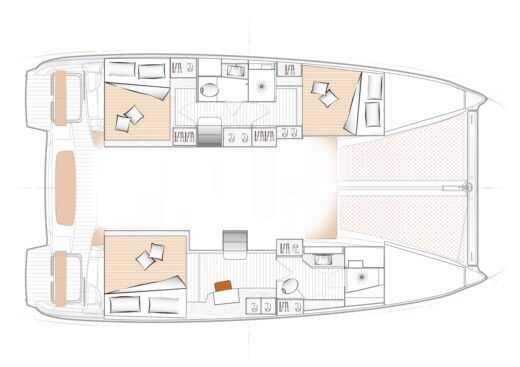 Catamaran Excess Catamarans Excess 11 Boat layout
