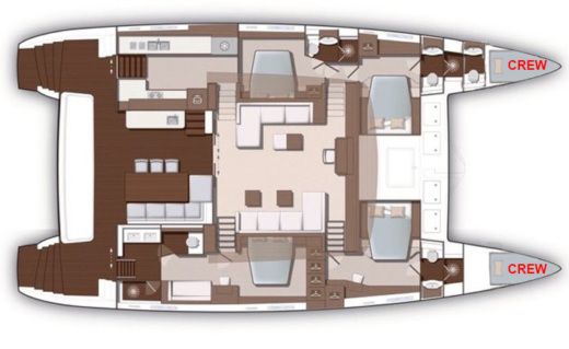 Catamaran Lagoon Lagoon 620 Boat design plan