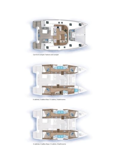 Catamaran Lagoon Lagoon 46 boat plan