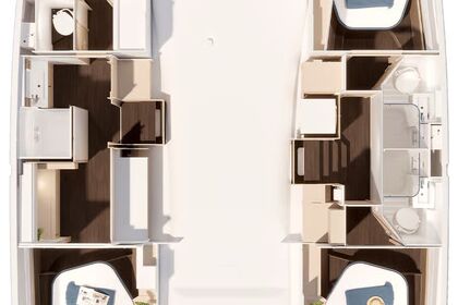 New Design 2025 Luxury Fountain Pajot 44