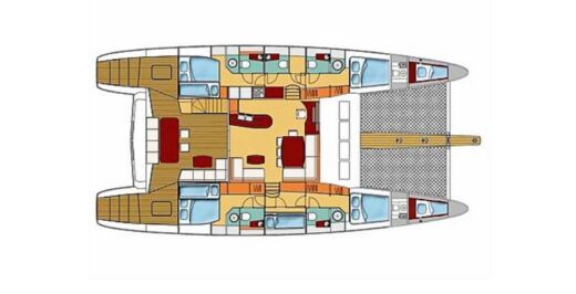 Catamaran Sunreef Sunreef 62 Boat layout