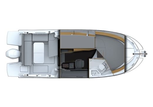 Motorboat Beneteau Antares 8 OB Boat layout