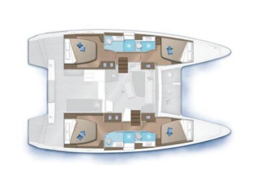 Catamaran Lagoon Lagoon 42 Boat design plan