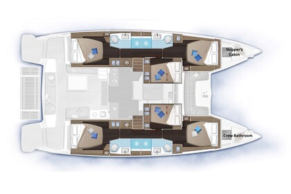 Lagoon 51 "Navya" (2023) | A/C-Generator-Watermaker-Dinghy-Outboard Engine | 12 PAX License | Unlimited Wifi & Free SUP | Also available in: Corfu - Kefalonia | Boat has Permanent Spot in Lefkas