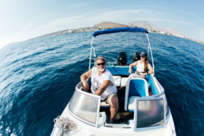 Rent a boat Discover Santorini by yourself. No license required