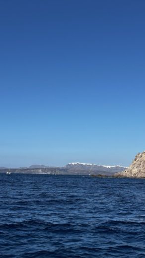 Thera Without license SANTORINI BLACK BOAT alt tag text