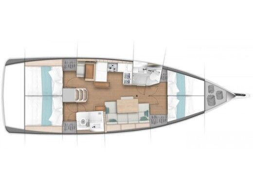 Sailboat Jeanneau Sun Odyssey 440 Boat design plan
