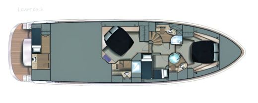 Motorboat  Numarine  55 Fly Boat layout