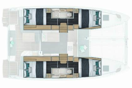 Location Catamaran Lagoon-Bénéteau Lagoon 38 - 4 cab. Pomer