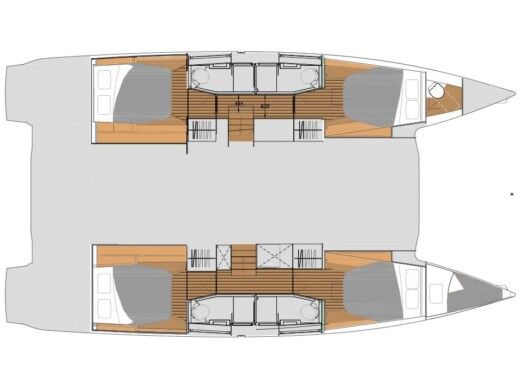 Catamaran  Elba 45 boat plan
