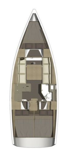 Sailboat Dufour Dufour 350 Grand Large Boat layout
