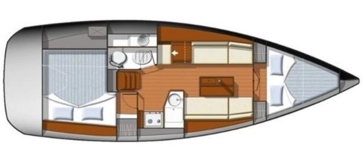 Sailboat Jeanneau Sun Odyssey 33i Boat design plan