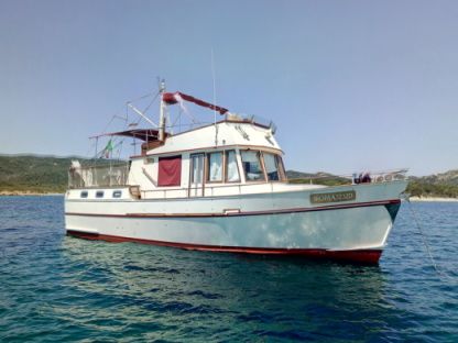 Charter Motorboat Canados Trawler,  Classic Old Style Boat Porto Rotondo
