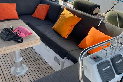 Large modern sailboat