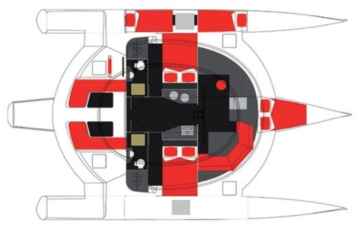 Catamaran NEEL Trimarans NEEL 45 Planimetria della barca