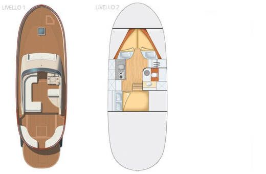 Motorboat Apreamare 38 Open boat plan