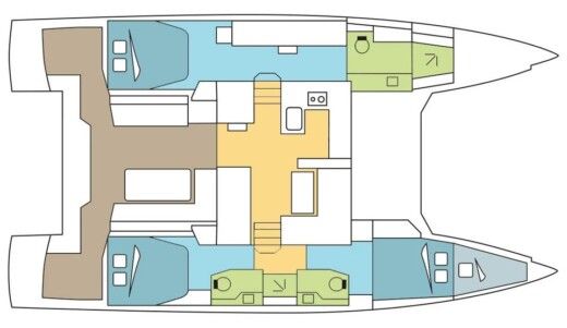Catamaran Nautitech 46 FLY boat plan