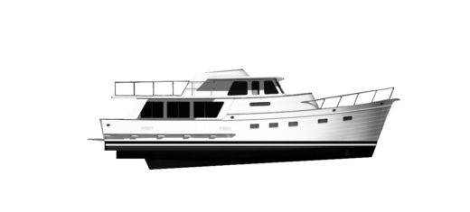 Motorboat Ocean Alexander boat plan