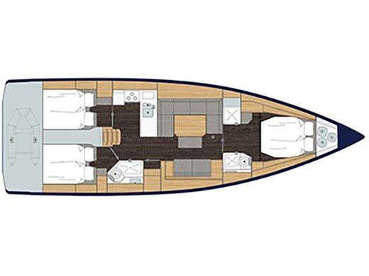 Sailboat  Bavaria C45 boat plan