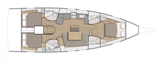 Sailboat Beneteau Oceanis 46.1 Plan du bateau