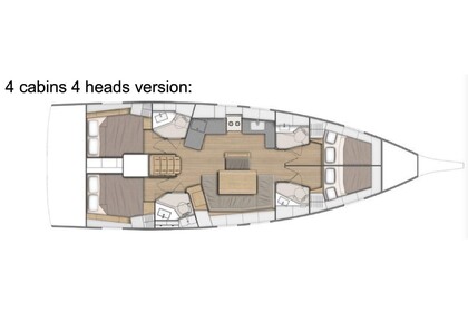 Ενοικίαση Ιστιοπλοϊκό σκάφος  Beneteau Oceanis 46.1 4cabins/4toilets version Κεραμωτή