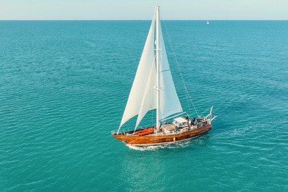 Rental Sailboat Mostes One off classic wood yacht Porto Azzurro