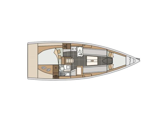Sailboat ELAN S3 Plan du bateau