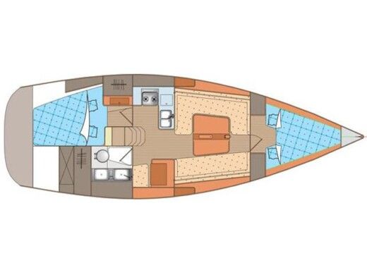 Sailboat ELAN Elan 340 Boat layout