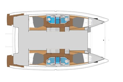 double cabins, each with air conditioning, electric toilets, and private showers