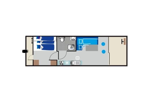 Houseboat Febomobil 990 (HMR) Boot Grundriss