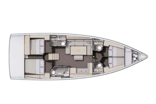 Sailboat  Dufour 470 Plan du bateau