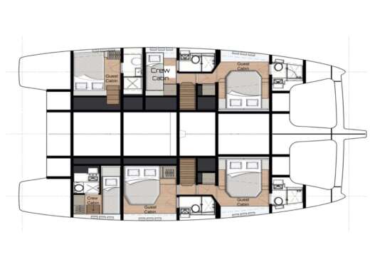 Catamaran Sunreef Sunreef 50 Plano del barco