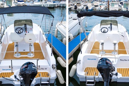 Charter Boat without licence  Jeanneau Navy Blue Premium 6 places Cap d'Agde