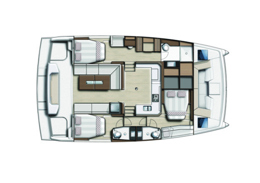 Catamaran Bali - Catana Bali Catspace Plan du bateau