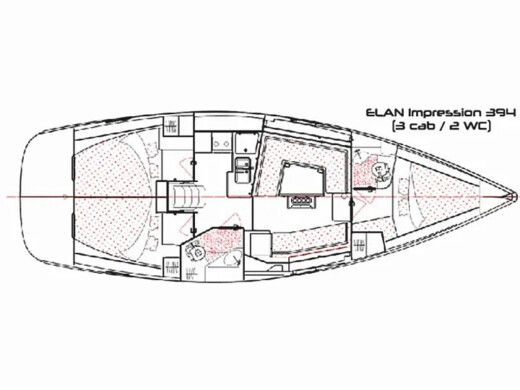 Sailboat  Elan Impression 394 Impression Thalia boat plan