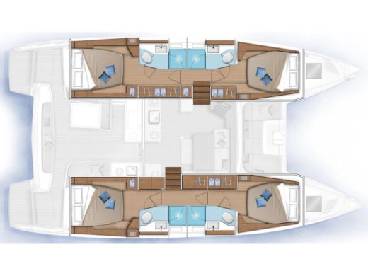 Catamaran Lagoon Lagoon 46 boat plan