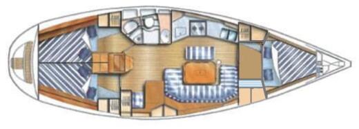 Sailboat Dufour Dufour 38 Classic Boat layout