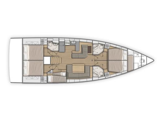 Sailboat Beneteau Oceanis 51.1 Boat design plan