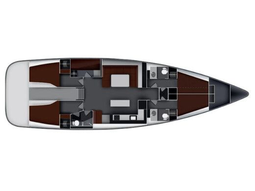 Sailboat Bavaria 45 Cruiser boat plan