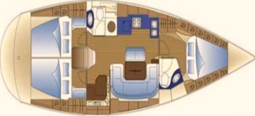 Sailboat Bavaria Bavaria Cruiser 42 Boat design plan