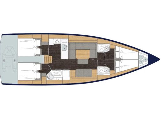 Sailboat Bavaria C45 Boat design plan