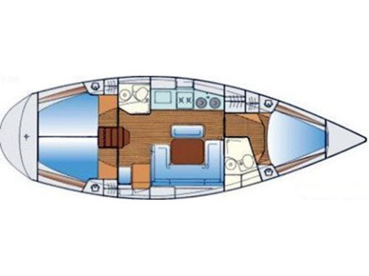 Sailboat Bavaria Bavaria 38 boat plan
